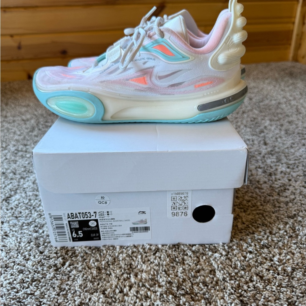 Women's Athletic Shoes in Pink and Blue